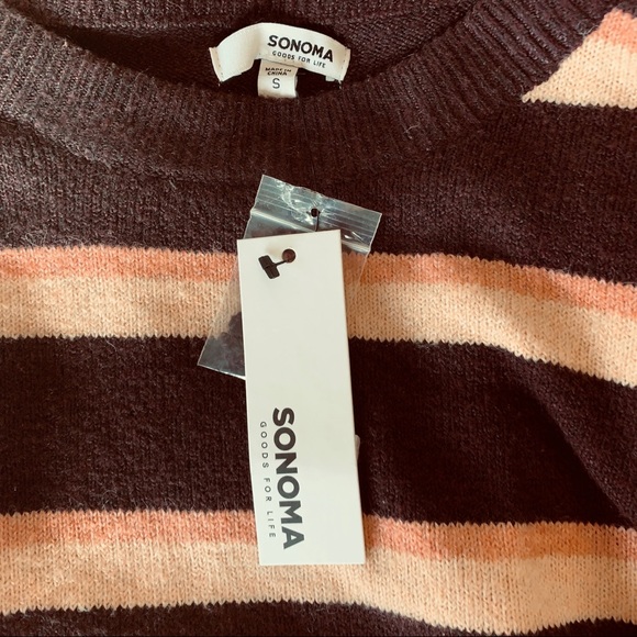 NWT Sonoma Striped Sweater Sz S - Picture 7 of 14